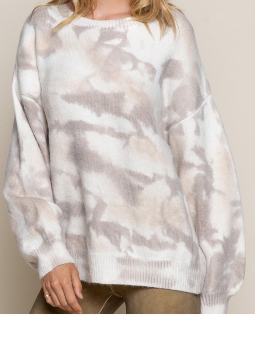 POL Hand Dyed Sweater Ultra Soft Crewneck Sweater Size M